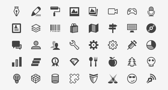Preview of new icons
